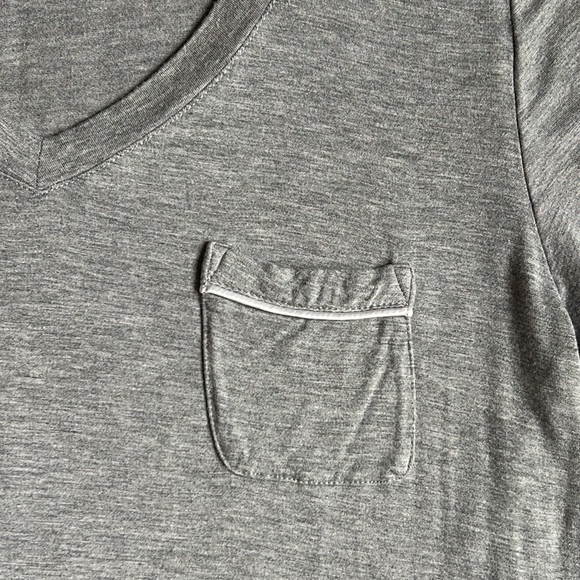 Honeydew Intimates Heathered Gray Short Sleeve Pocket Sleep Shirt Size Large - Picture 3 of 9